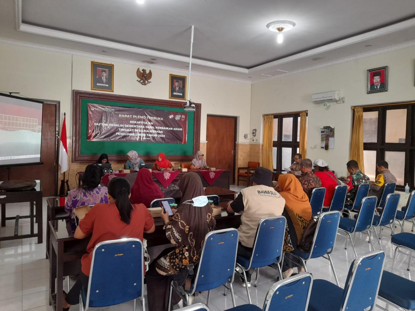 Rapat Pleno Terbuka Daftar Pemilih Sementara Hasil Perbaikan Akhir PPS Sendangarum